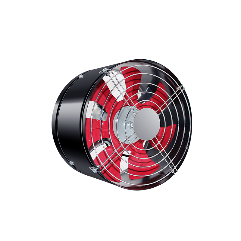 Ventilador de ventilação de barril de escape preto poderoso, duto de alta velocidade de exaustão